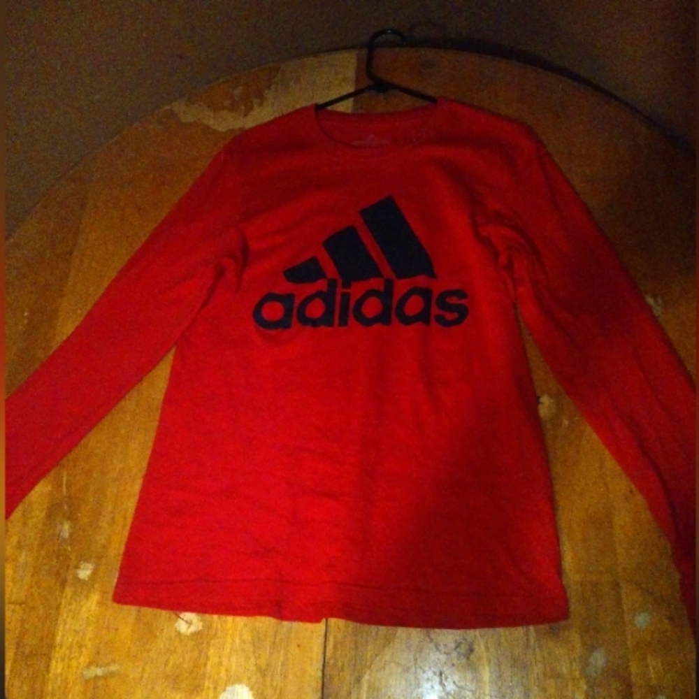 Adidas Red Long sleeve Tshirt Size S